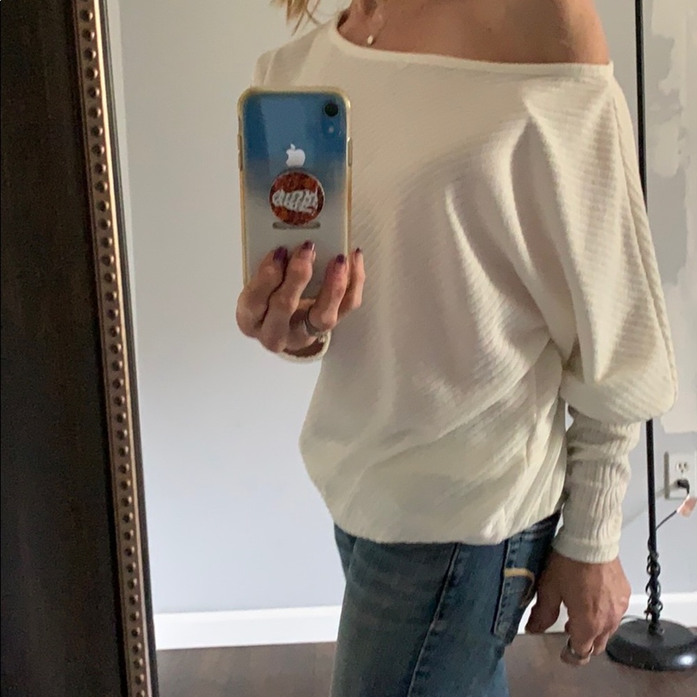 Off white ladies off shoulder top
